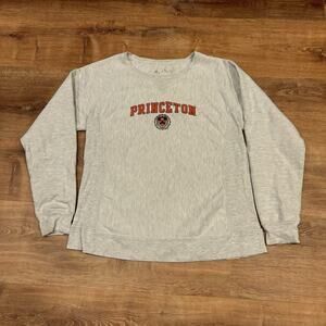 Vintage Champion Reverse Weave Sweatshirt Sz S Gray Princeton Tigers Sweater 90s